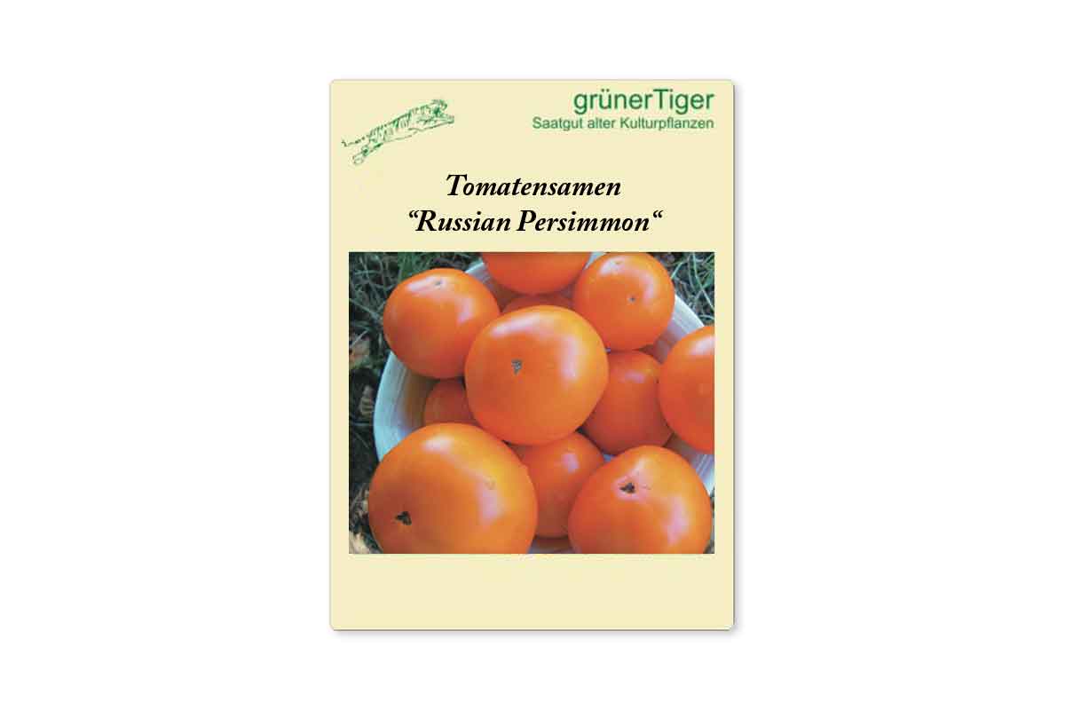 Saatgut für Dottergelbe Stabtomate Russian Persimmon