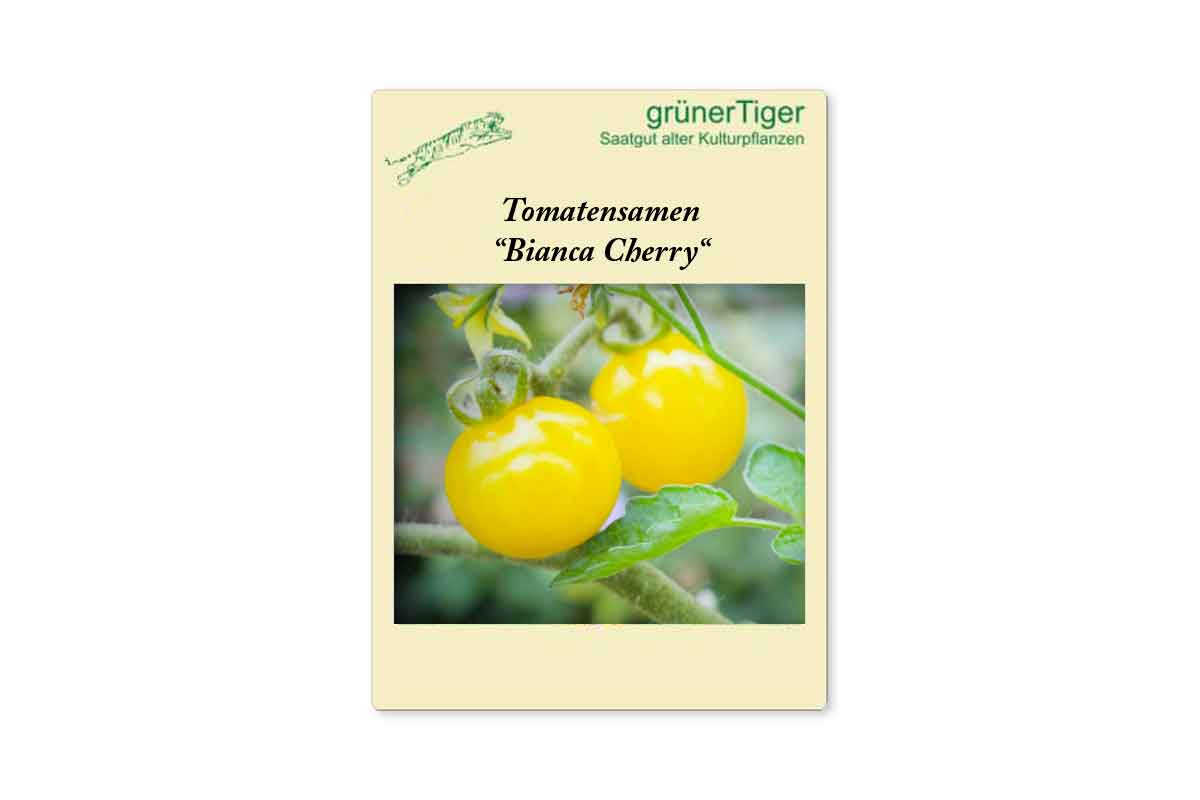 Samen für Stab-Obsttomate Bianca Cherry